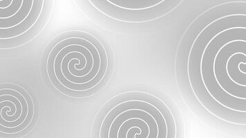 white color multiple swirl pattern complex abstract design Loop-able geometrical background video