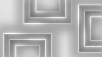 white color 3d square shaped multiple glowing shiny luxury lines modern design Loop-able geometrical background video