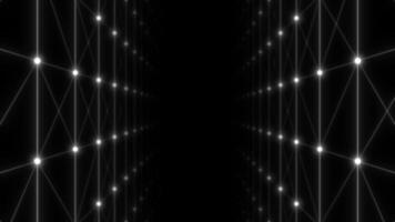 white color mesh pattern low poly geometric design moving sci-fi black seamless background video