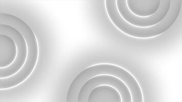 White color 3d rotating multiple glowing shiny luxury lines modern design Loop-able geometrical background video
