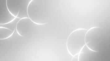 White color rotating multiple glowing shiny luxury lines gradient design Loop-able geometrical background video