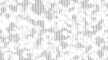 white and black color circular dots appearing and disappearing modern design Loop-able geometrical background video