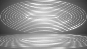 white color multiple glowing shiny luxury lines with 3d space modern design Loop-able geometrical background video