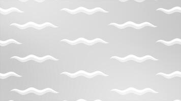 white color simple and classy wavy lines modern design Loop-able geometrical background video