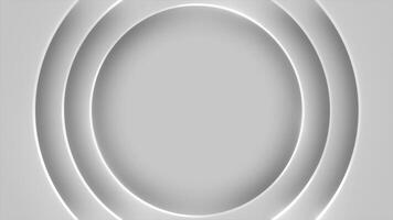 White color 3d rotating multiple glowing shiny luxury lines modern design Loop-able 3d empty space for logo reveal video