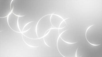 White color rotating multiple glowing shiny luxury lines gradient design Loop-able geometrical background video