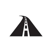 Road icon on white background vector