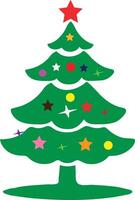 christmas tree isolated background vector