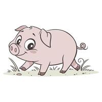 Charming Pig Illustration, Cute and Versatile Design vector