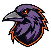 Fierce Ravan Head Mascot Logo Bold and Powerful Illustration vector