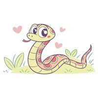 Dynamic Python Illustration, Sleek and Scalable Design vector