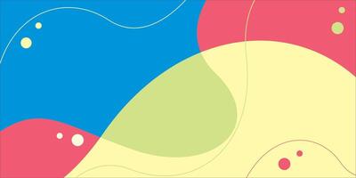 Abstract background with colorful waves vector