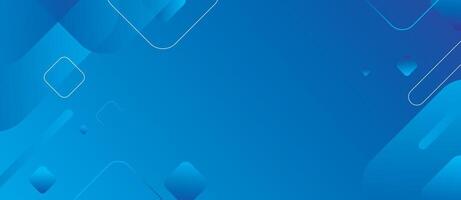 Abstract blue background with geometric shapes vector