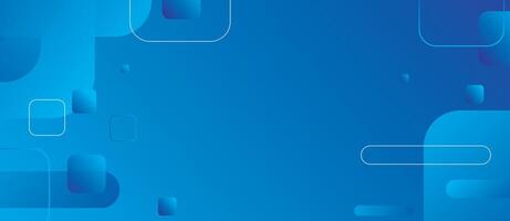 Blue abstract background with squares and lines vector