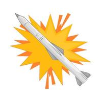 nuclear bomb exploding vector