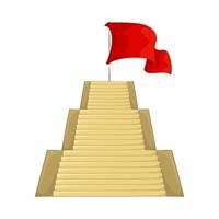 ladder goal with flag vector