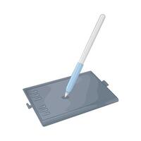 draw using a stylus pen vector