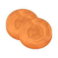 Illustration of Sliced Carrot vector