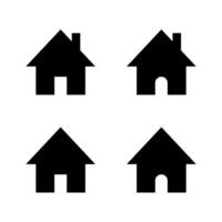 House, home icon set in generic style. Homepage sign symbol vector