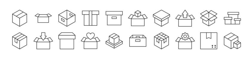 Box as Post and Delivery vector