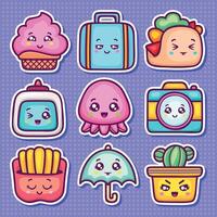 Stylish and Playful Everyday Icon Patterns vector