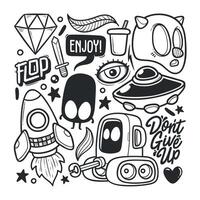 Vibrant and Quirky Doodles for All Ages vector