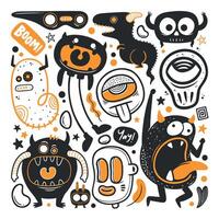 Unique and Funny Monsters for Creative Projects vector
