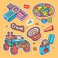 Charming and Colorful Stickers for Everyone vector