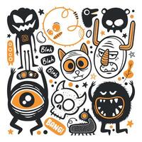 Charming Monster Illustrations with a Funky Twist vector