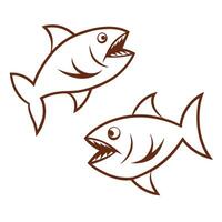 The Mystery of the Fish with a Shark Head vector