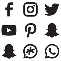 Dynamic Social Connection Icons vector