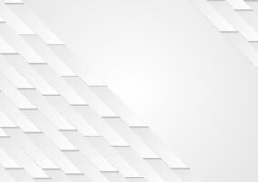 Grey abstract geometric tech background vector