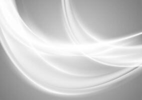 Abstract smooth blurred grey waves background vector