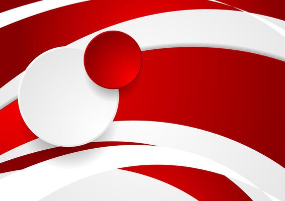 Abstract wavy background with circles