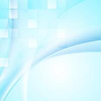 Bright abstract tech wavy background vector