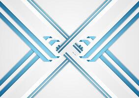 Blue grey abstract tech corporate background vector