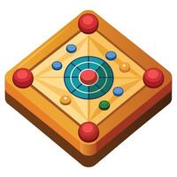 Lightweight Carom Board for Easy Use vector