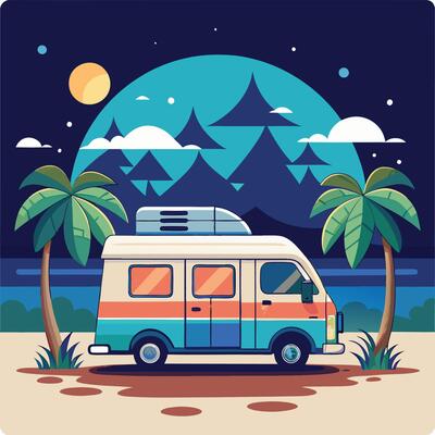 Sleeping Under the Stars in a Campervan