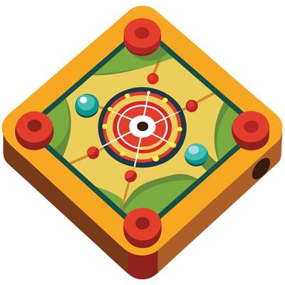 Durable Carom Board for All Ages