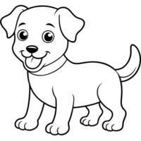 Simple Outline of a Cat Design vector