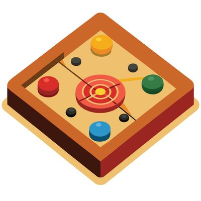 Standard Carom Board for Home Gaming
