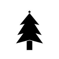 Christmas tree design is distinct, showcasing varying shapes and arrangements of branches vector