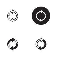 Page Reload Icons Set vector