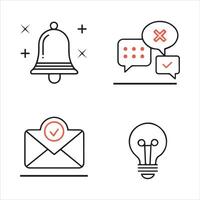 Notification Badge for Missed Messages vector