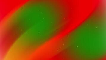 Red and green gradient background features small light points. video