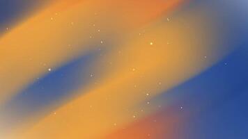 Orange and blue gradients blend softly with tiny sparkling lights. video