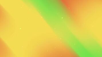 gradient background with yellow green and orange hues plus sparkles. video
