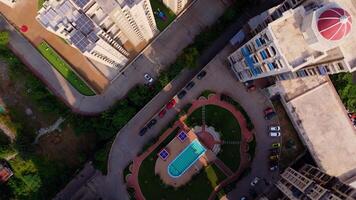 Multistory Residential Complex Drone View video