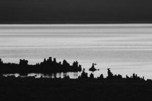 Tranquil Dusk Over Water A Stunning Sunset Reflection in the Ecoregion Sky photo