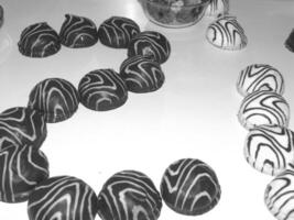 Elegant Chocolate-Dipped Zebra Cookies for Festive Gatherings photo